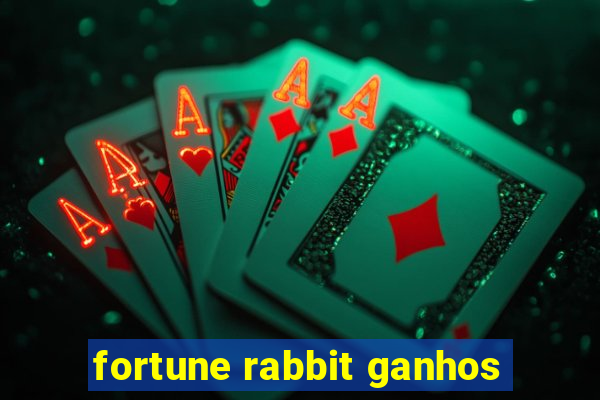 fortune rabbit ganhos